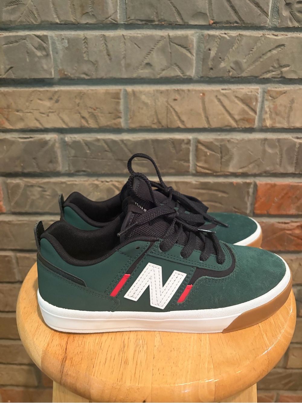 New Balance Numeric‎ Kids 306 Green/White/Black 3.5M Look New